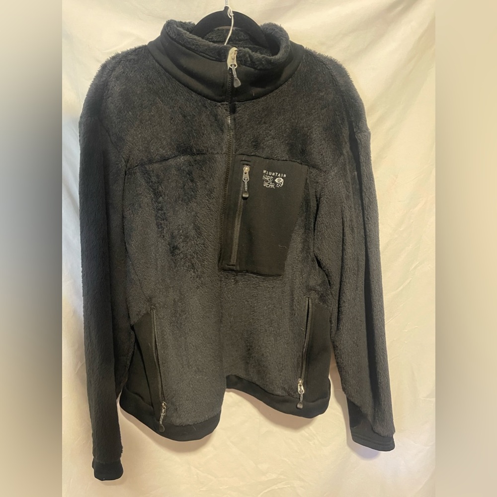 MOUNTAIN HARDWEAR Women’s Monkey Fleece Zip Up Jacket Black XL